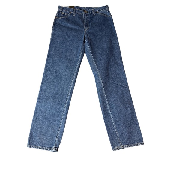 Dickies Regular Fit 5-Pocket Work Jean Indigo Blue Mens Classic Work Pants 36x36 - Picture 1 of 4